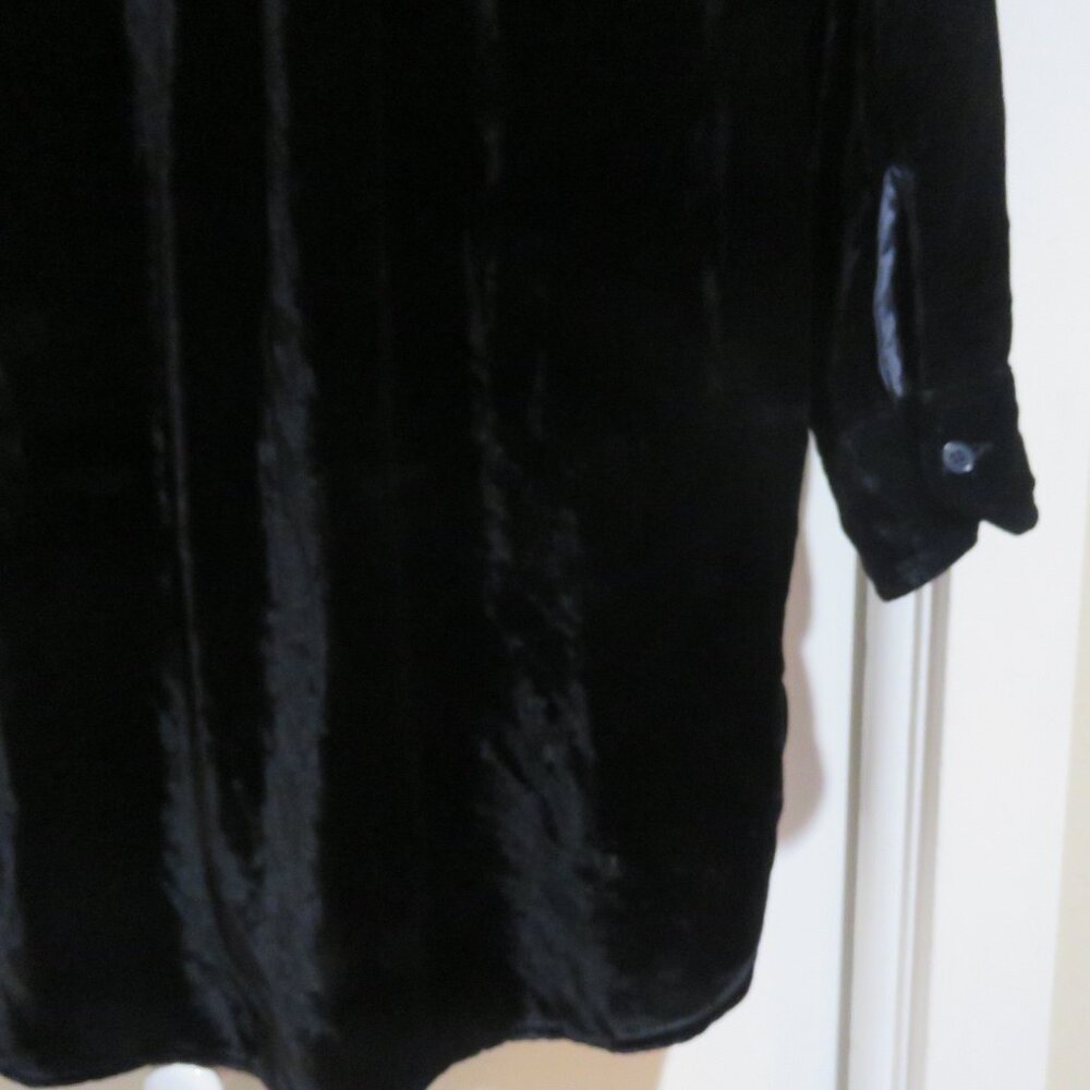 FREE PEOPLE X CP SHADES Jacey Velvet Mini Dress in Black Boho Minimalist Size S - Picture 11 of 13